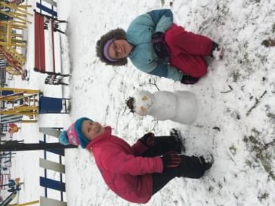 Making a snowman